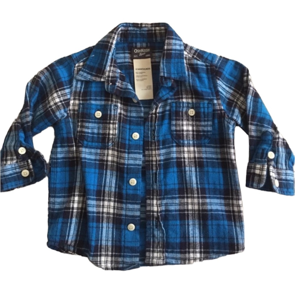 BOGO 18 mos. Osh Kosh boys flannel button down